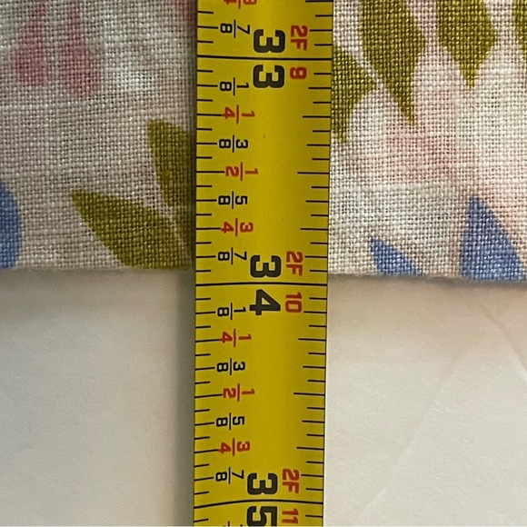 Boden  Orange Lime And Cream Floral 100% Linen CottageCore Dress NWOT - Picture 12 of 12